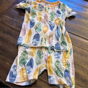 Burt's Bees Baby Orange and Green Pajama Set